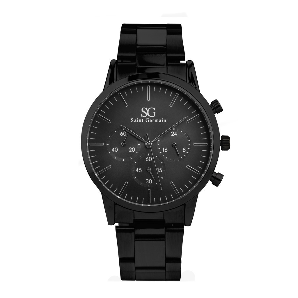 Relógio Masculino Preto Saint Germain Chrono Full Black 42mm em Oferta na Shopee
