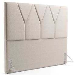 Cabeceira Cama Box Casal 140 cm Aurora W01 Linho Cru - Lyam Decor