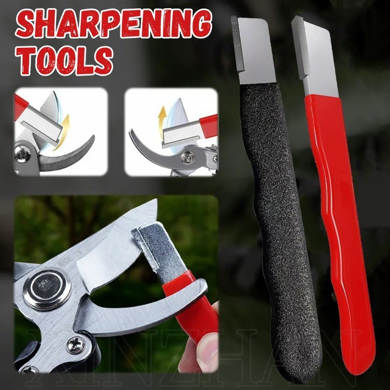 Para Cortador E Tesoura De Cozinha-Pedra De Afiar Poda-Ferramentas De Afiação De Jardim-Mini Apontador Portátil-Multifun