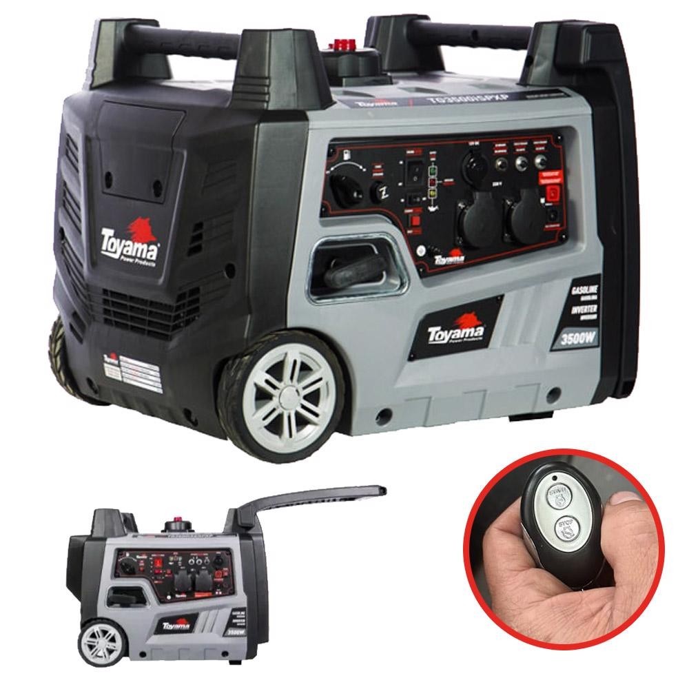 Gerador de Energia á Gasolina 3,5KVA Digital Mono Partida Elétrica 201-056 TOYAMA em Oferta na Shopee
