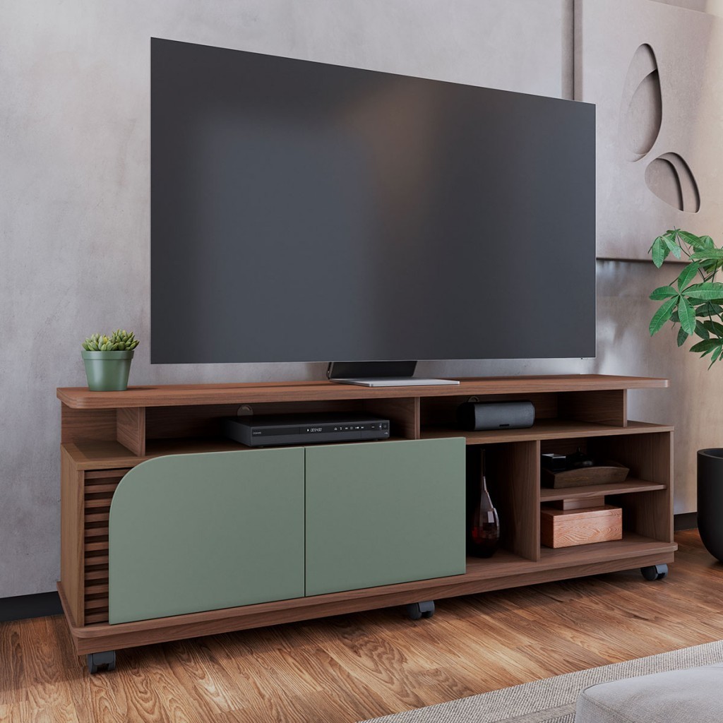 Rack para TV Até 75 Polegadas Jurerê 2 Portas 1800 - Home & Living