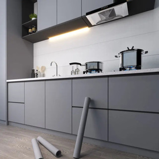 Papel De Parede Cinza Escuro 5M*45cm Autoadesivo À Prova De Óleo Decoração De Cozinha em Oferta na Shopee