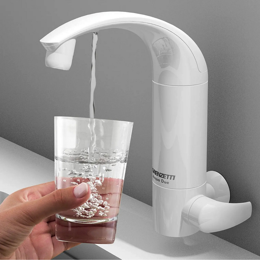 Torneira Com Filtro Purificador De Água Acqua Due Lorenzetti Branco Parede Bica Móvel Cozinha