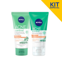 Kit NIVEA Sabonete Facial Em Gel Acne Control 150ml + Hidratante Facial Acne Control 50ml