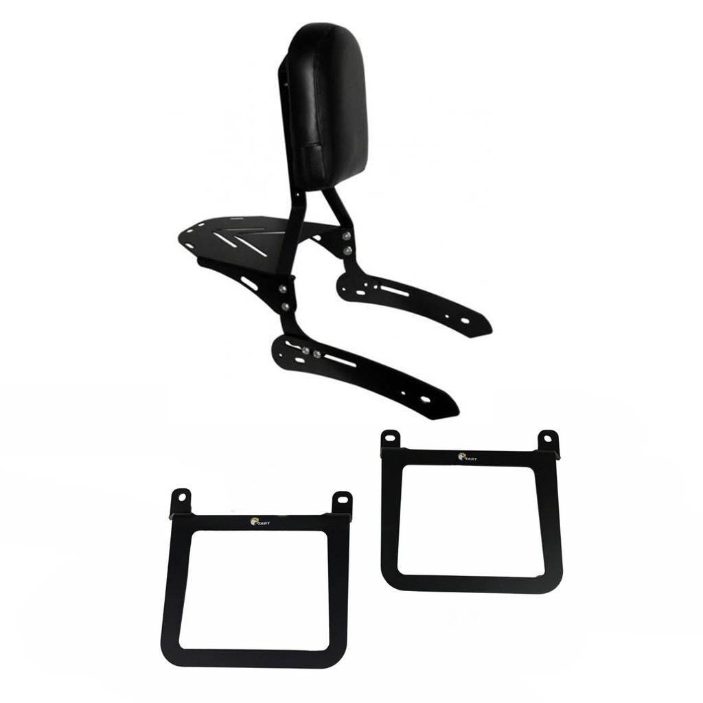 Sissy Bar Ajustável Com Encosto E Afastador Alforge Kawasaki Vulcan 650