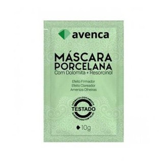 Máscara Facial Avenca Porcelana 8g em Oferta na Shopee