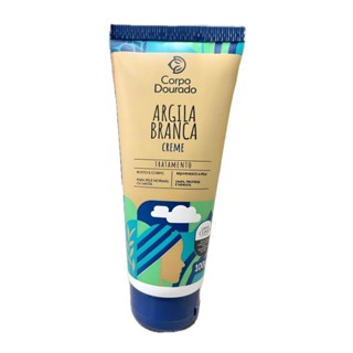 Argila Pronta Branca em Creme 100g - Corpo Dourado Linha Clinic+ em Oferta na Shopee
