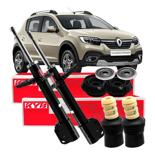 Kit Amortecedor Dianteiro Kayaba Original Sandero Stepway Easy R 1.6 2015 2016 2017 2018