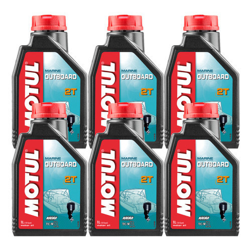 KIT MOTUL OUTBOARD 2T 6 LITROS