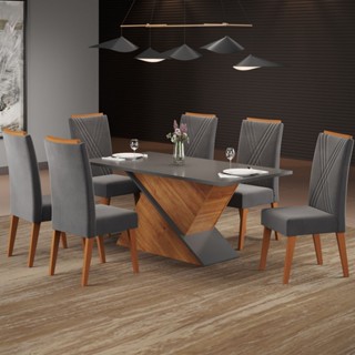 Mesa de Jantar 6 Lugares Fusion em Oferta na Shopee