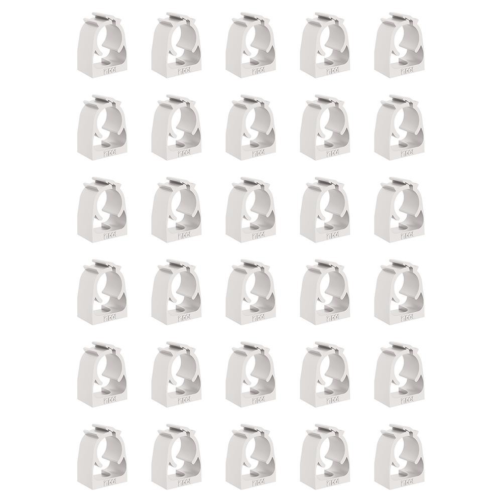 Kit Com 30 Abraçadeiras Para Eletroduto Inpol 3/4" Branca em Oferta na Shopee