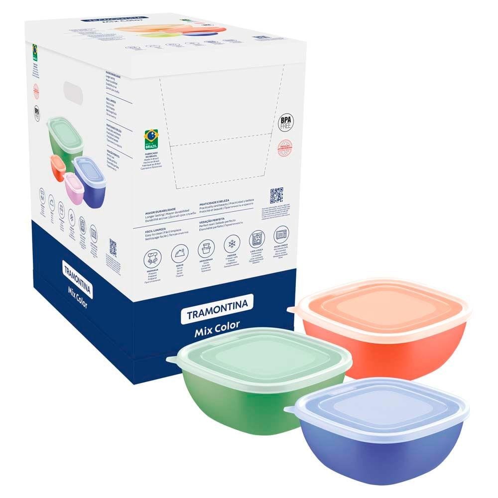 Pote Mixcolor Tramontina 2l, Plástico, Sortido - 25099/988 em Oferta na Shopee