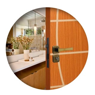 Fechadura Para Porta De Banheiro Roseta Paris Bronze Latonado MGM 40mm em Oferta na Shopee