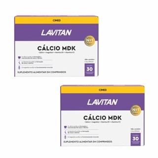 Kit 2 und Lavitan Cálcio MDK 30cpr em Oferta na Shopee