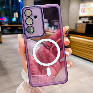 Para Samsung Galaxy A17 5G A15 A16 A55 A56 Colorido Claro TPU Silicone Magnético Capa De Carregamento Sem Fio Proteção D em Oferta na Shopee