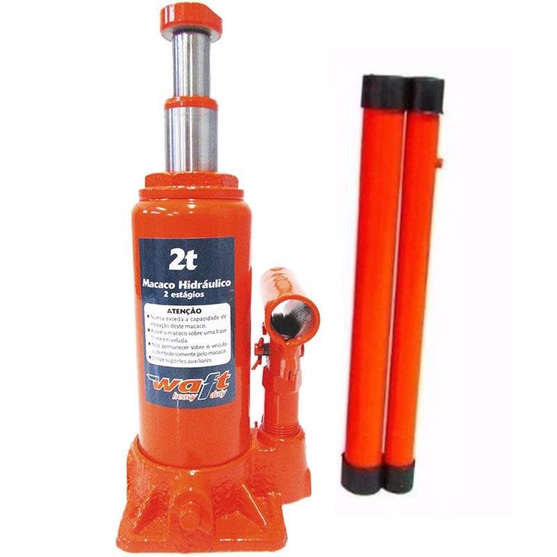 Macaco Hidráulico 2 TON Tipo Garrafa 6529 WAFT em Oferta na Shopee