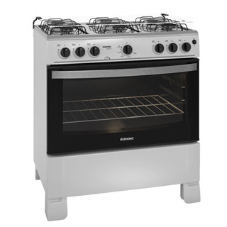 Fogão de Piso 6 Bocas à Gás Itatiaia Waves com Acendimento Automático Branco Bivolt em Oferta na Shopee