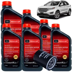 KIT TROCA DE ÓLEO 5W20 MOTORCRAFT + FILTRO DE ÓLEO (FORD EDGE 2016)