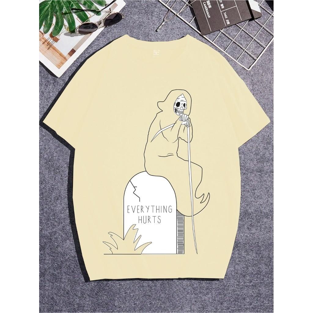 Camiseta Oversized Estilo Skatista Blusa T Shirt Streetwear Larga Camisa Confortável Estampada