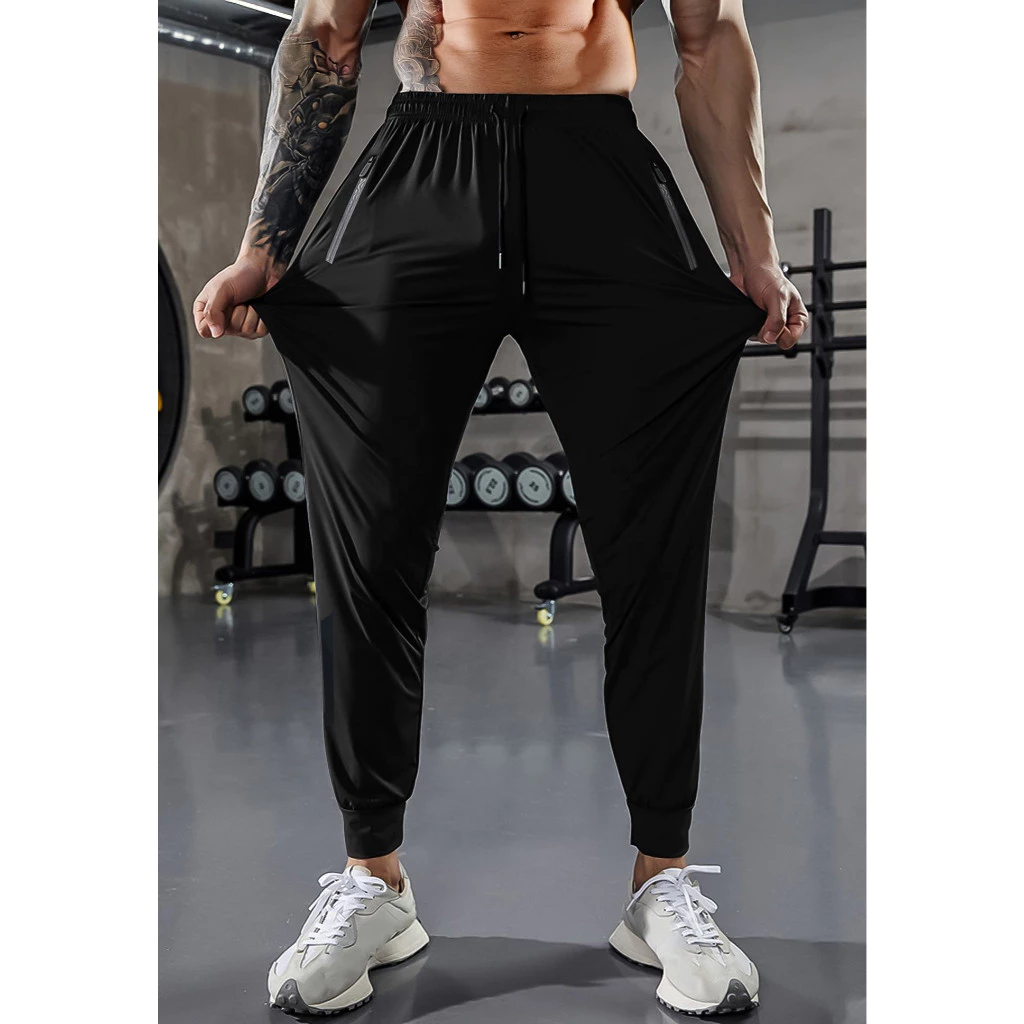Calça Masculina Jogger Poliamida C/Elastano Esportiva Academia Slim Treino — imagem 1