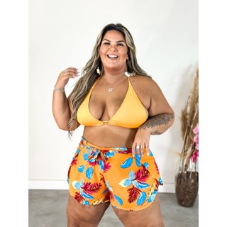 Short Fralda Saída de Praia Plus Size em Oferta na Shopee