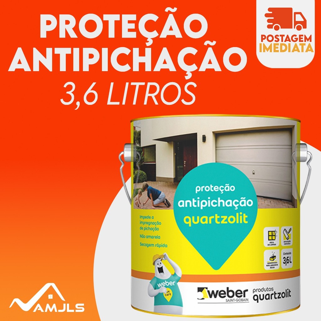 Proteção Antipichação 3.6L Pedras e Fachadas - Quartzolit
