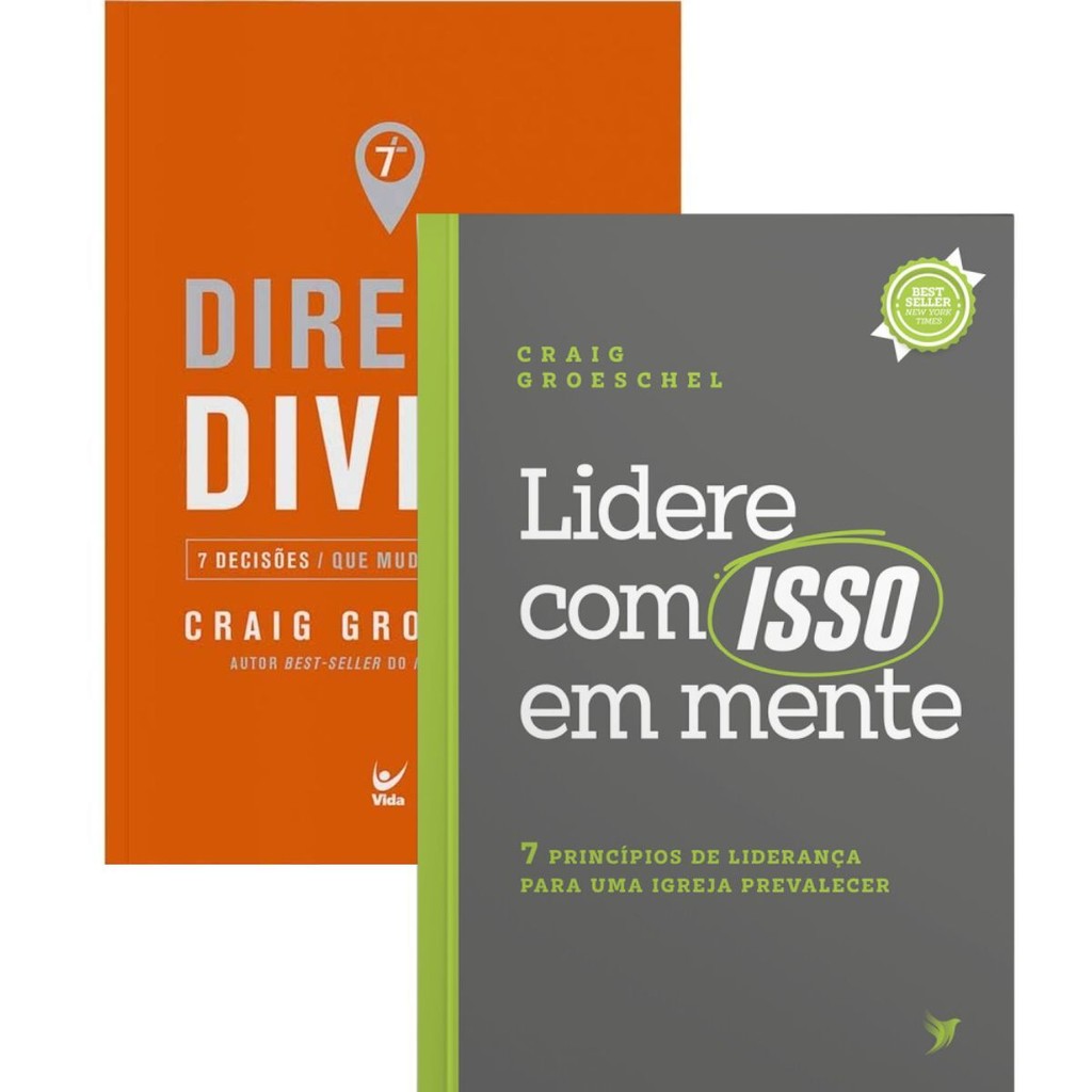 Kit 2 Livros | Lidere com isso em Mente + Direção Divina | Craig Groeschel