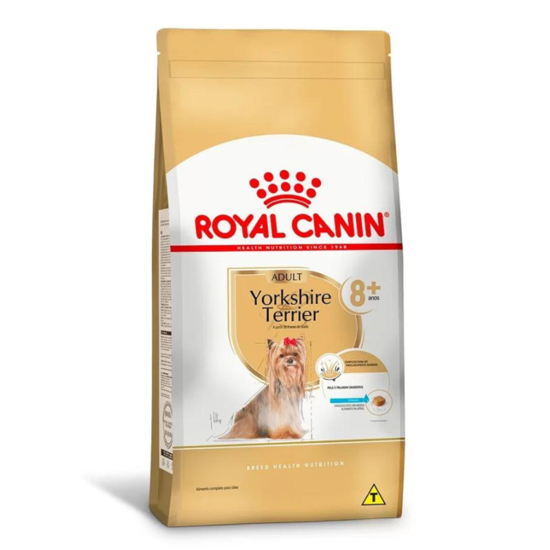 Ração  Royal Canin Yorkshire Terrier 8+ Cães Adultos 2,5kg em Oferta na Shopee