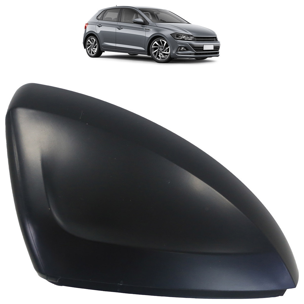 Capa Retrovisor Externo Polo 2018 2019 2020 2021 2022 Preto Liso - Spare Parts and Accessories for Vehicles