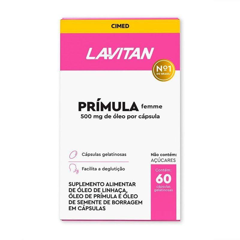 Suplemento Alimentar Lavitan Prímula Femme 60 Cápsulas