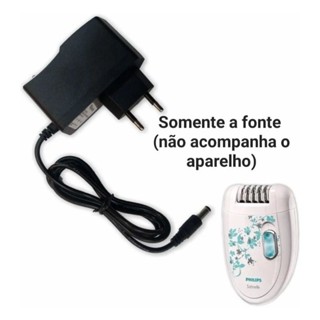 Fonte P/ Depilador Satinelle Super sensitive ( Carregador / Cabo de Forca / Cabo de Energia ) c/NF em Oferta na Shopee