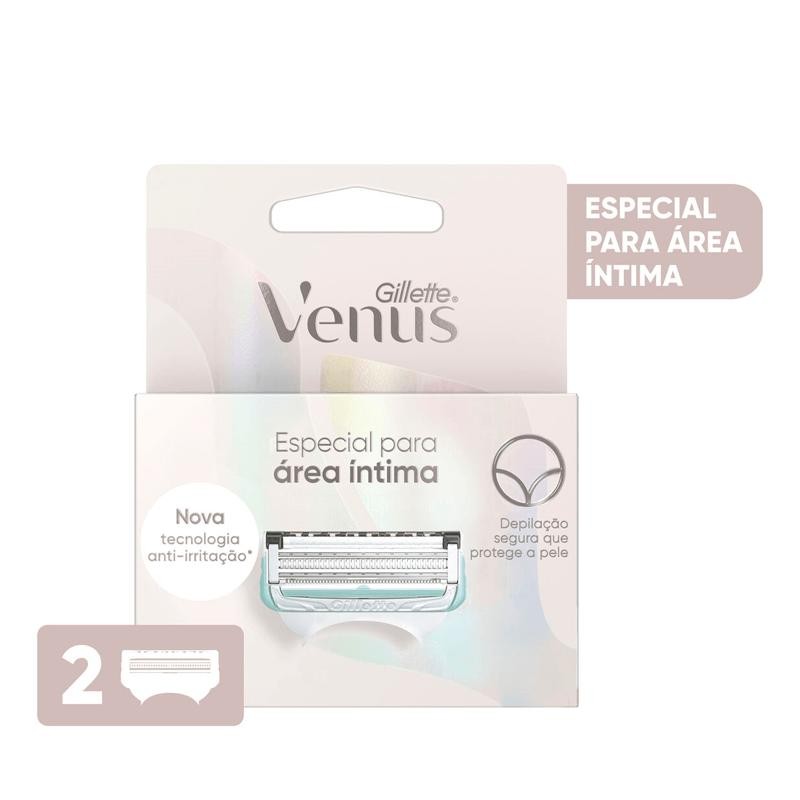 Carga para Aparelho de Depilar Gillette Venus Área Íntima 2 Unidades - Beauty