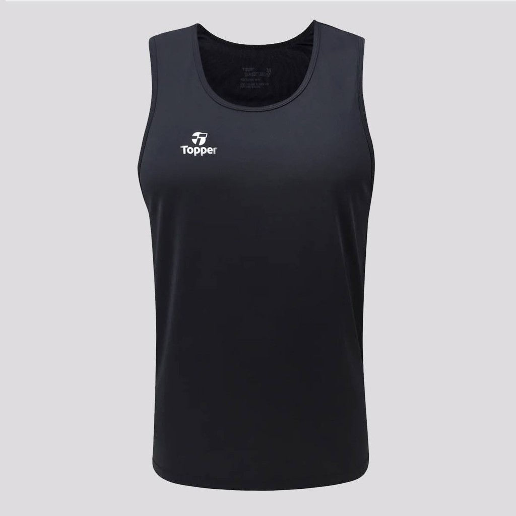 Regata Machão Topper Classic Preta em Oferta na Shopee