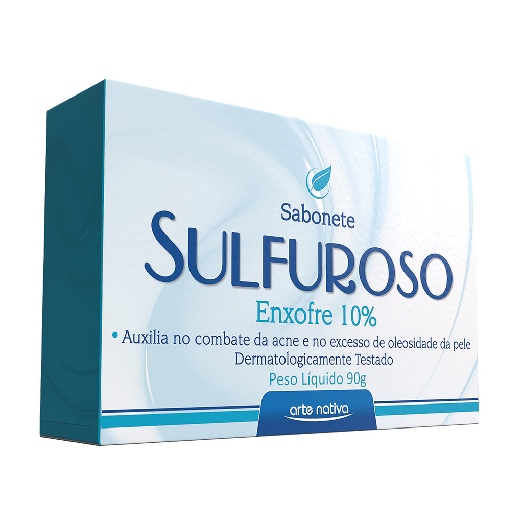 Sabonete Enxofre Sulfuroso Arte Nativa 90g em Oferta na Shopee