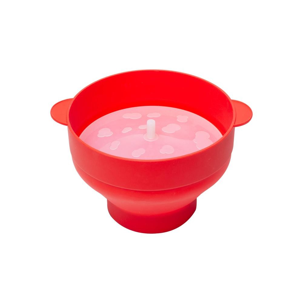 Pipoqueira para Micro-Ondas Lyor Silicone Vermelha 20x24x15 - Home & Living