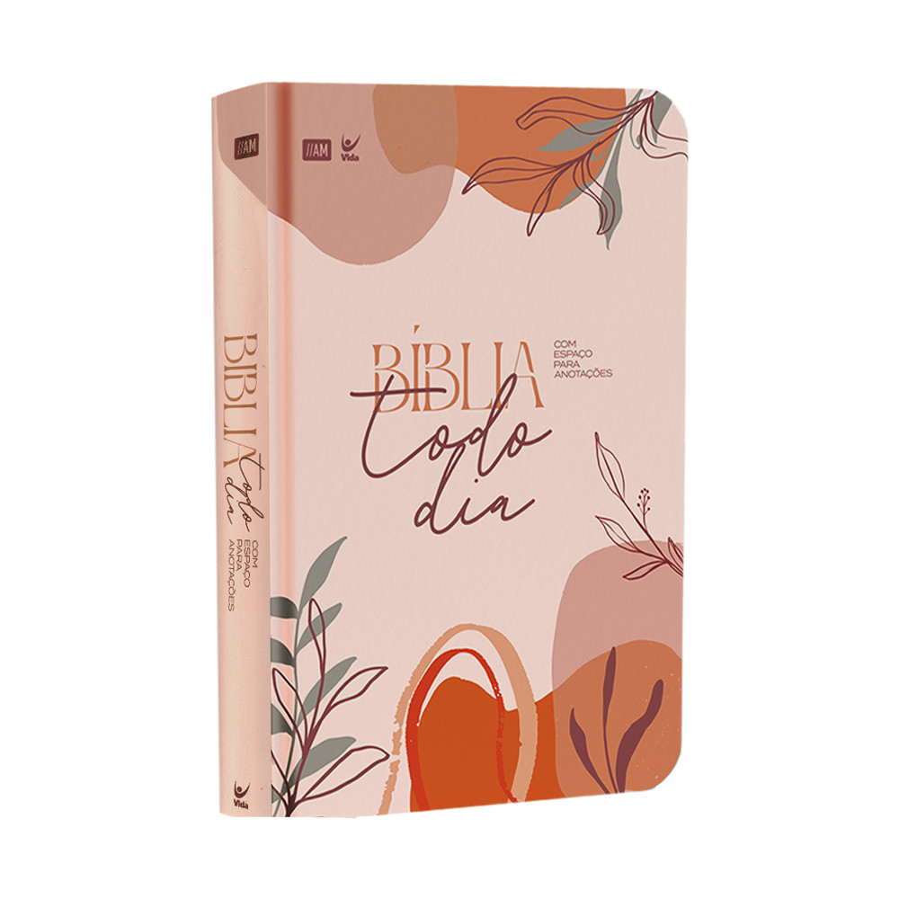 Bíblia Todo Dia com Espaço para Anotações | AM | Letra Normal | Capa dura Floral em Oferta na Shopee