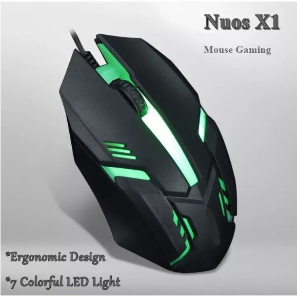Mouses Gamer RGB com Fio - Para Jogos, PC, Notebook, Trabalho e Escritório com LED Luminoso e Alta Performance