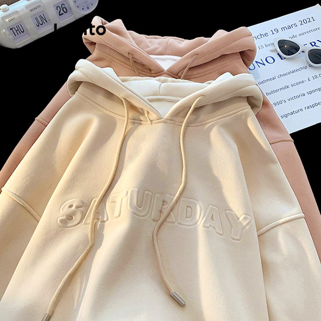 (Trendy) Lovito Moletom Casual Com Estampa Lisa Para Mulheres LNA40001 (Multicolorido) em Oferta na Shopee