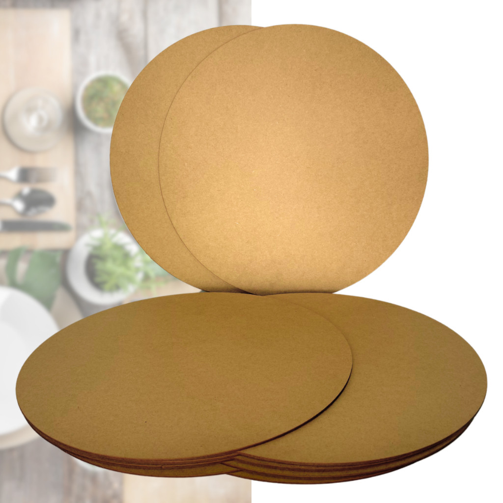 Kit 10 Base Para Sousplat Suplat Em MDF 35cm De Diametro Mesa Posta