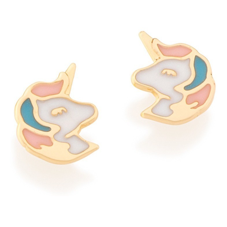 Brinco Infantil Unicórnio Com Resina Rommanel 525928 em Oferta na Shopee