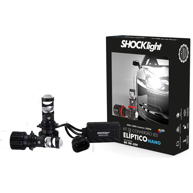 Farol Led Lampada Nano Hb4 Projetor Canhão Facil Instalaçao em Oferta na Shopee