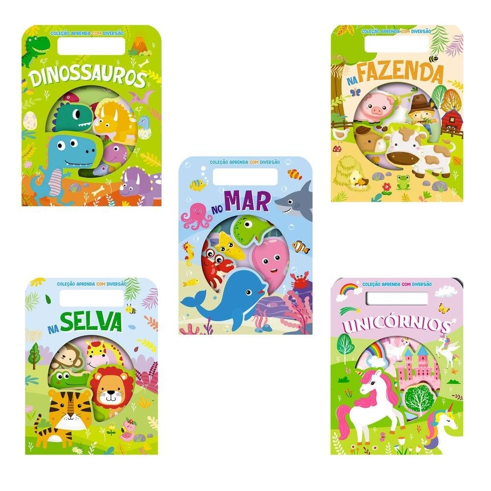 Coleção Aprenda com Diversão - Kit com 5 Livrinhos