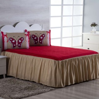 Kit para Quarto Colcha Cobre Leito Casal Padrão Borboleta Butterlfy 3 Peças Porta Travesseiro Bordado em Oferta na Shopee