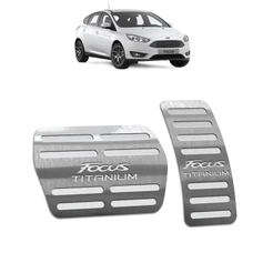 Pedaleira Focus Titanium 14/19 Automático Aço Inox - Não fura o pedal