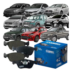 Jogo 04 Pastilhas de Freio Cobreq Fiat Idea Adv Punto Strada