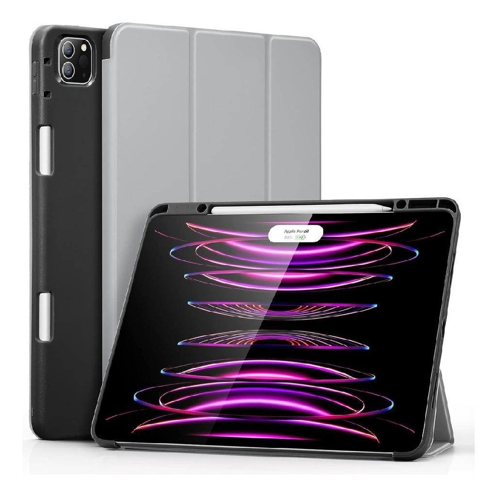 Capa Esr Rebound Pencil Para Apple iPad Pro 12.9 2022 2021 Cinza