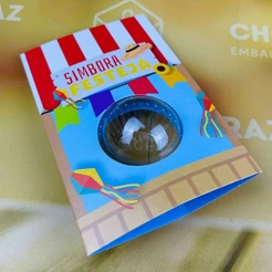 12 CARTAO C/ BLISTER (01 DOCE) SIMBORA FESTEJA 4965 FESTA JUNINA IDEIA (CHOCO)