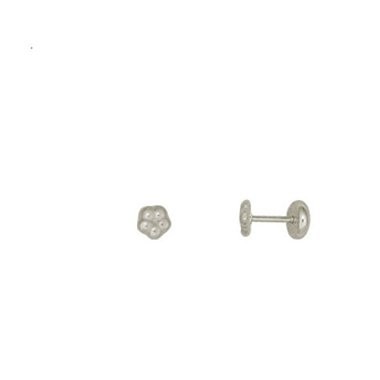 Brinco Florzinha Infantil Prata 925 - Baby & Kids Fashion