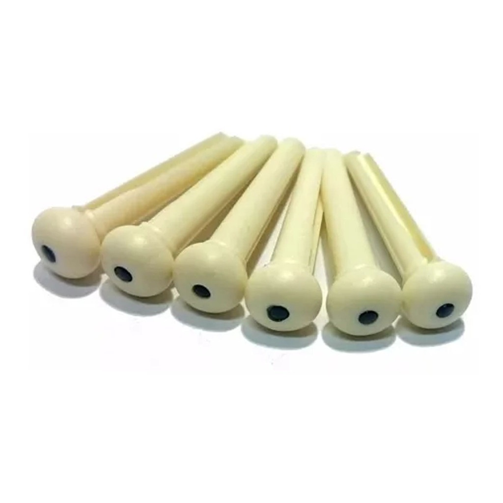 Kit De 6 Pinos Para Violão Aço em Abs