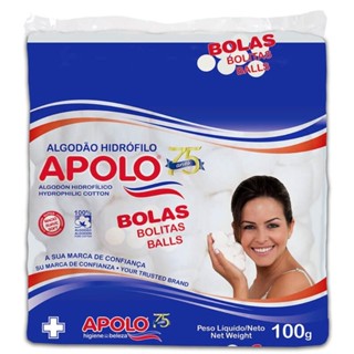 ALGODÃO BOLAS APOLO COM 100G em Oferta na Shopee